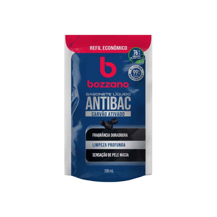 Refil Sabonete Líquido Antibac Carvão Ativado 200ml